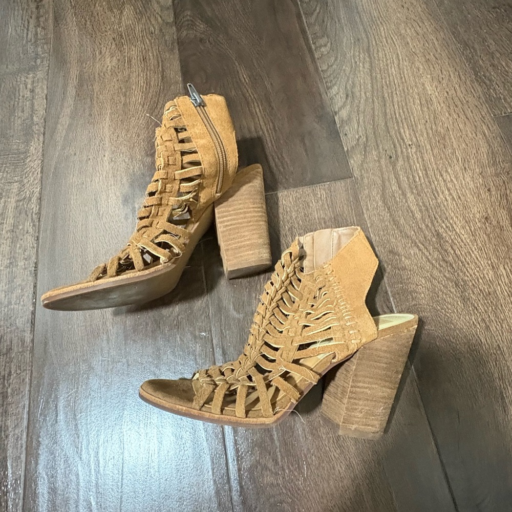 Dolce Vita Brown Strappy Block Heels